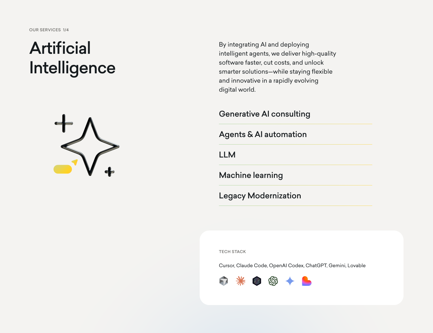 Cleevio work page design